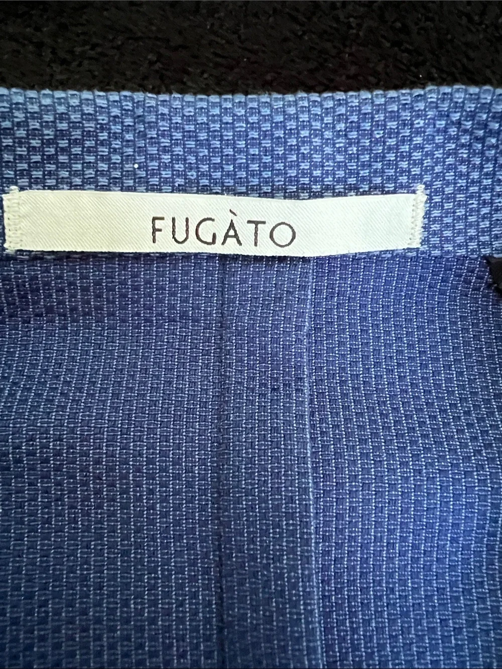 Italian Fugato, Giovanni Marques Men's Double-Breasted Blue Sport Blazer